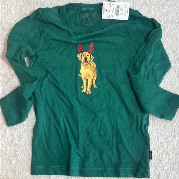 Crewcuts Other - Crew cut Green Kids Shirt with Dog Print NWT